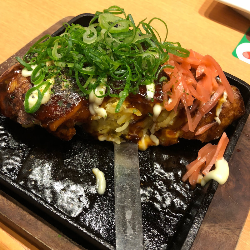 ふわとろ山芋海鮮モダン焼(魚民 鳳東口駅前店)