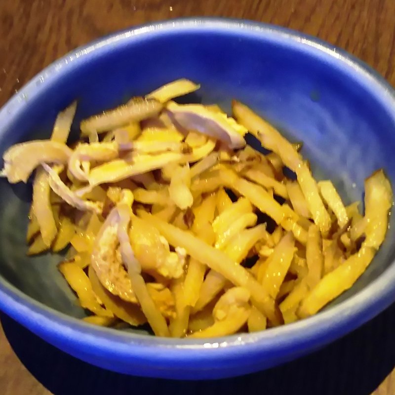 お通し（ごぼうのおひたし）(北の味紀行と地酒 北海道 川崎駅前店)