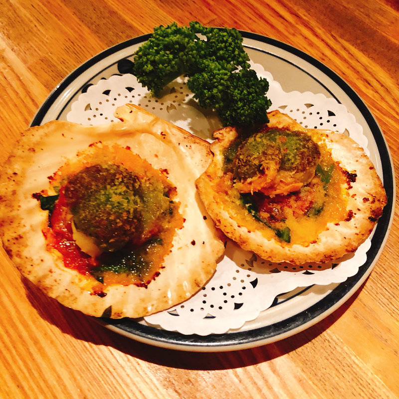 帆立貝のガーリック風味焼き(つばめグリル 渋谷マークシティ店)