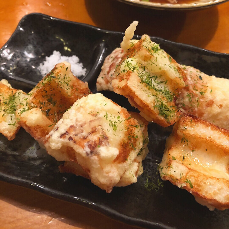 鯛ちくわ磯辺揚げ(ぬる燗)