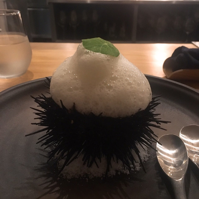 生うに 根セロリのコンソメジュレ(yaoyu)