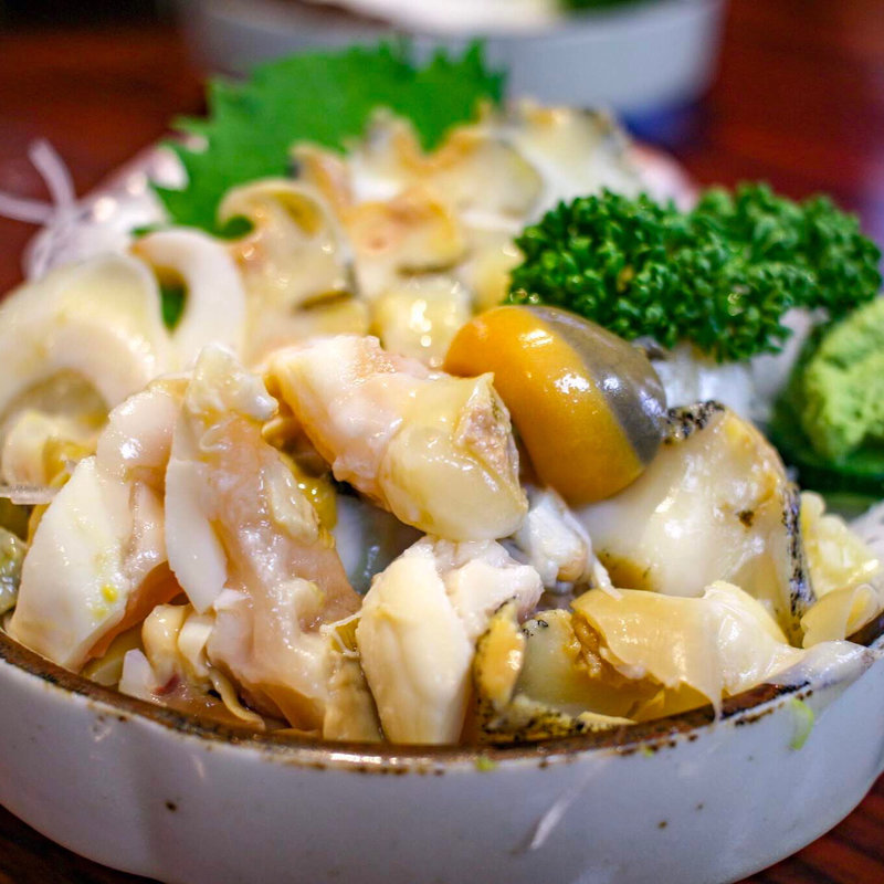 つぶ貝の刺身(丸千葉)