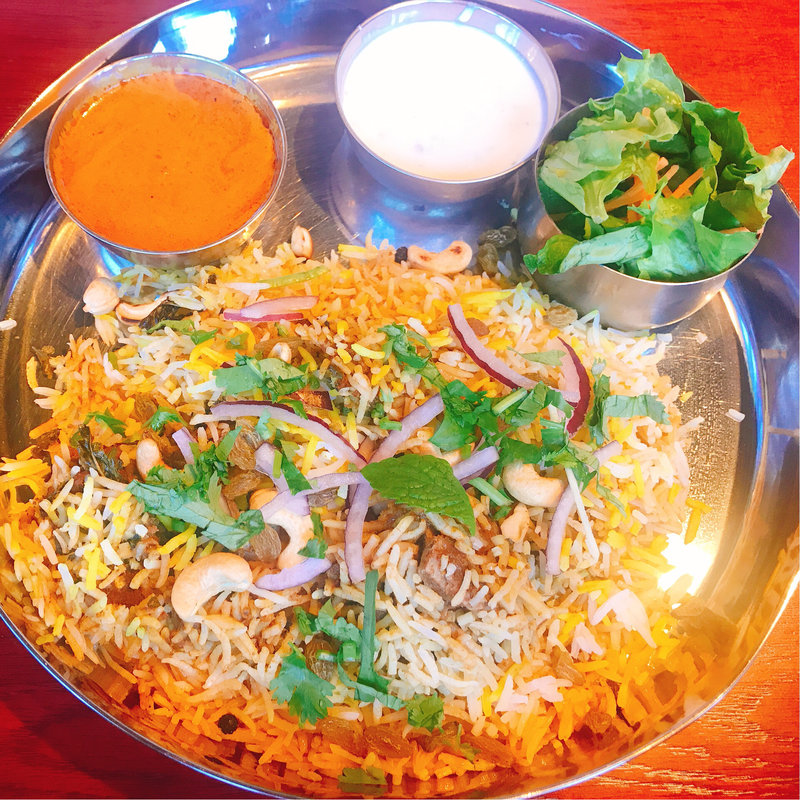 骨付きマトンビリヤニプレート(エリックサウスマサラダイナー)