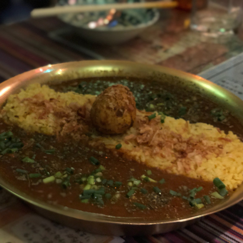 チキンとマトンのハーフカレー(ハリヤリキッチン)