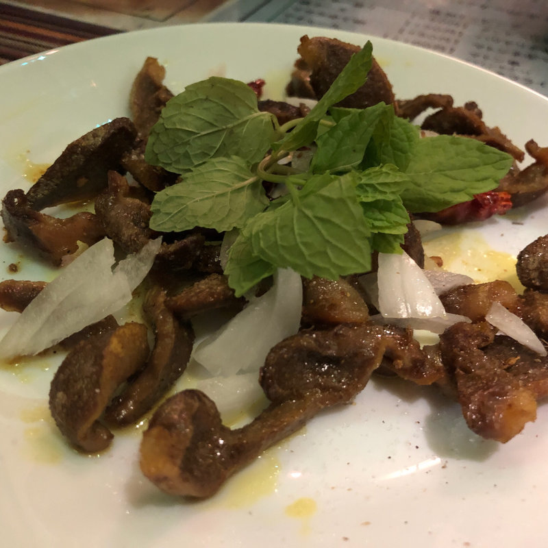 バングラ 砂肝炒め(ハリヤリキッチン)