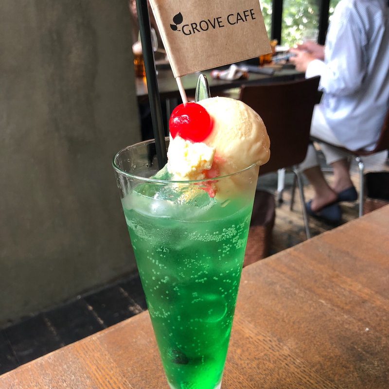 メロンクリームソーダ(グローブカフェ （GROVE cafe）)