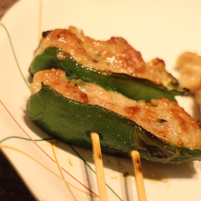 ピーマンの肉詰め(串鳥 南二条店)