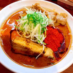 辛口炙り肉ソバ味噌 (麺と肉　だいつる　ひるドラ鶴橋)