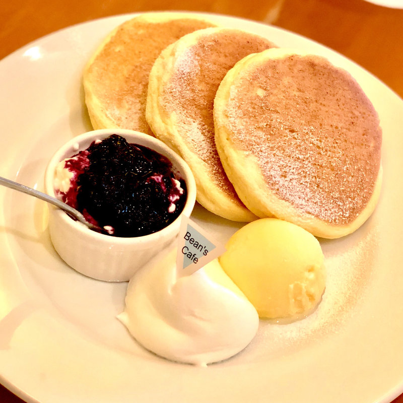 水きりヨーグルト＆ブルーベリーソース＆アイスクリーム(ビーンズカフェ )