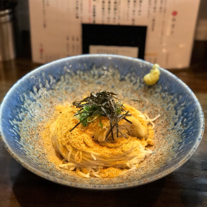 冷やし からすみなか(麺や ひなた)