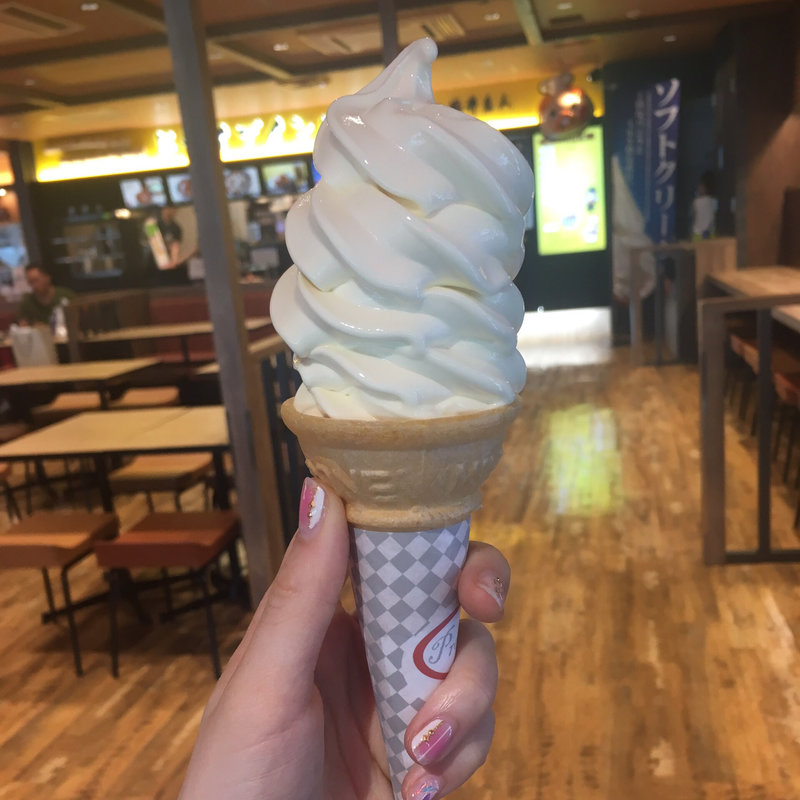 ソフトクリーム(ドライブインいとう豚丼専門店 豚丼名人)