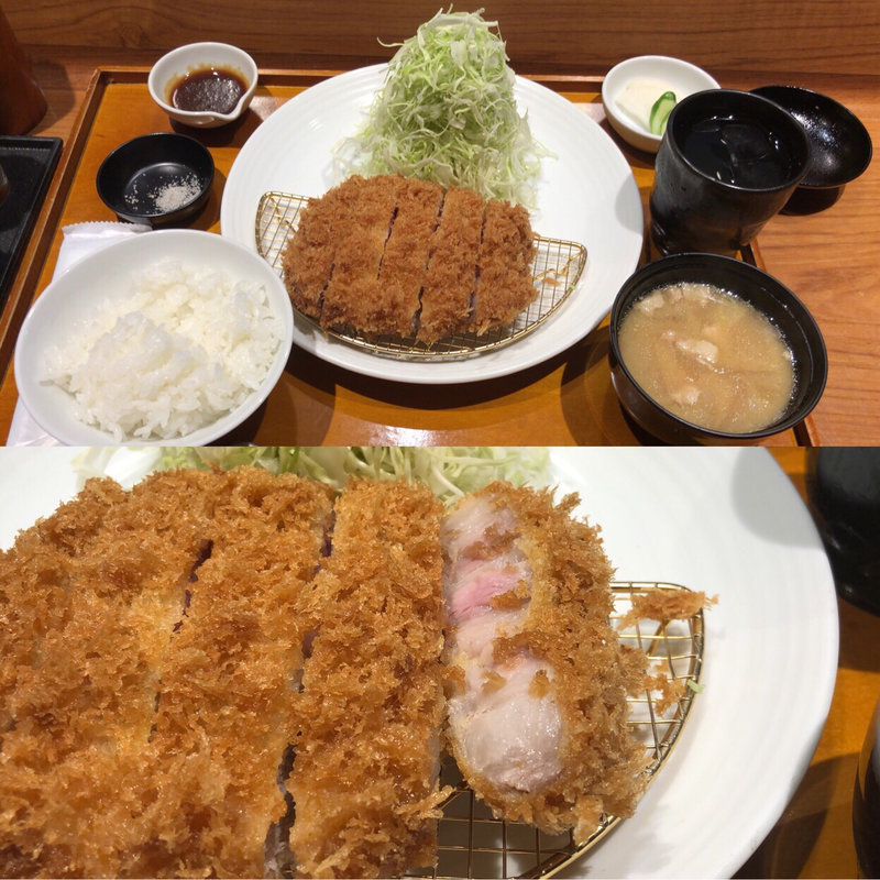 極上ロースかつ定食(あげ福)