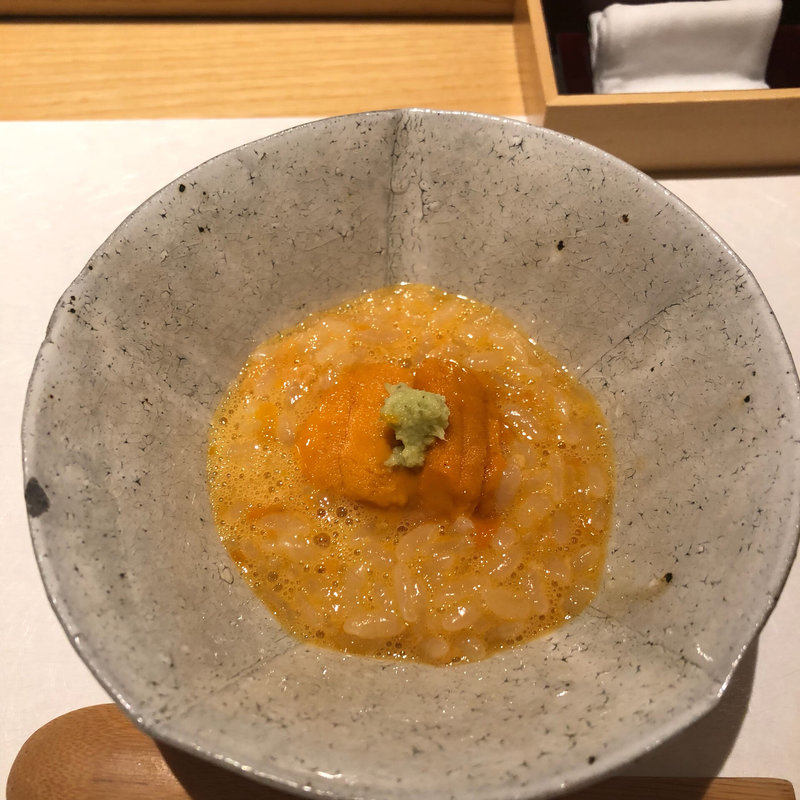 ウニと卵ご飯(鮨心(すしこころ))