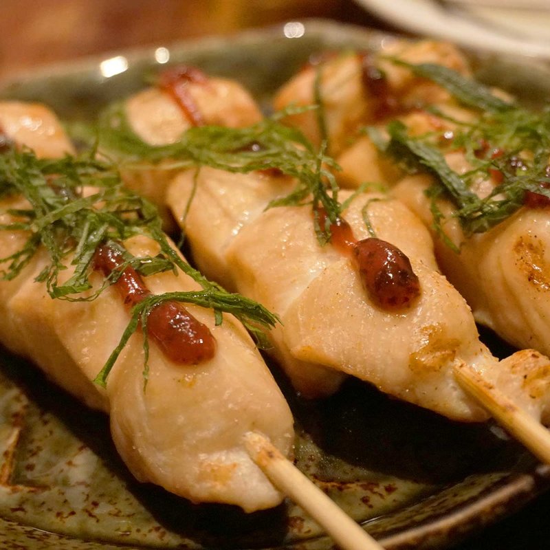 ささみの梅じそ焼き(焼とりの八兵衛 上人橋通り店)