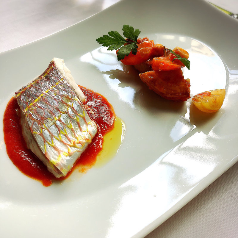 イトヨリダイのスチーム(ラ テール / LA TERRE)