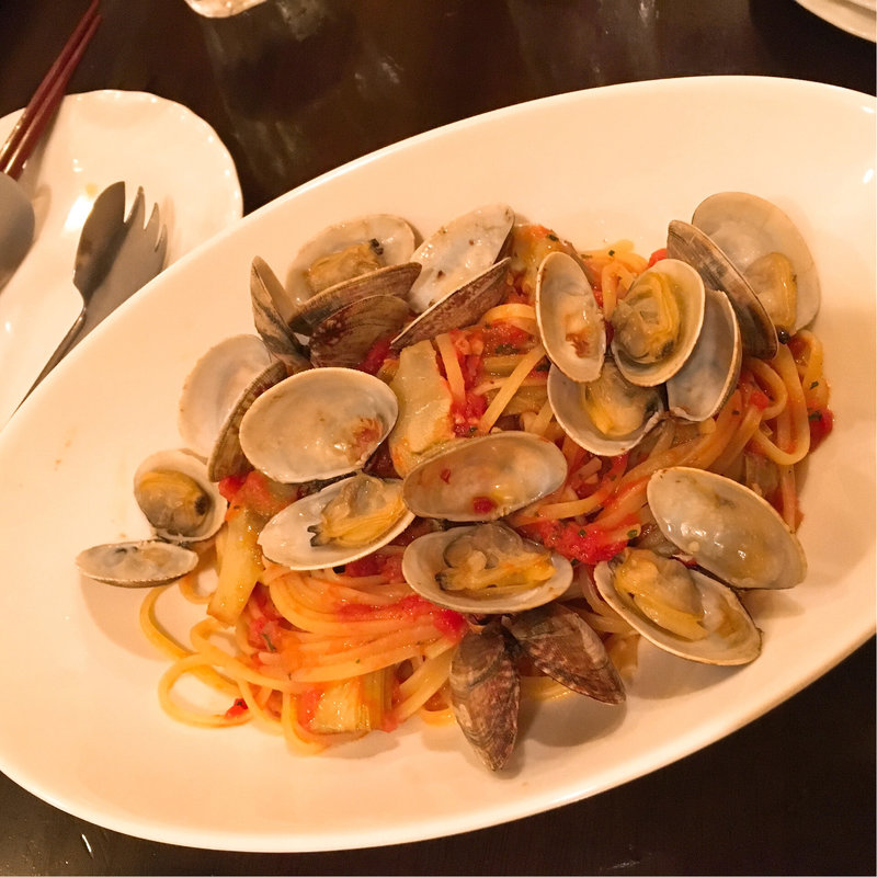 あさりとアーティチョークのリングイネ(Cuore)