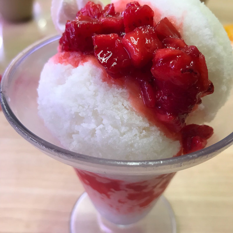 練乳かき氷いちご(スシロー 山科店 （【旧店名】あきんど）)
