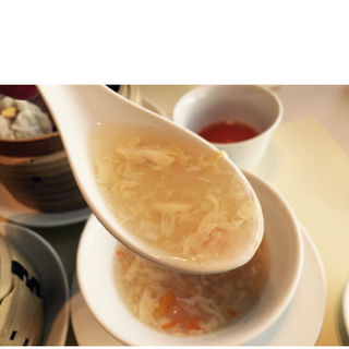 黒酢入り玉子スープ(くろずレストラン「壺畑」)