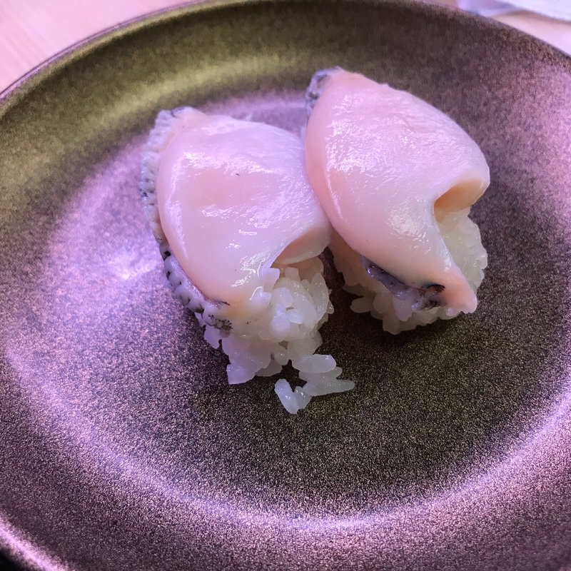 活あわび2貫(スシロー 山科店 （【旧店名】あきんど）)