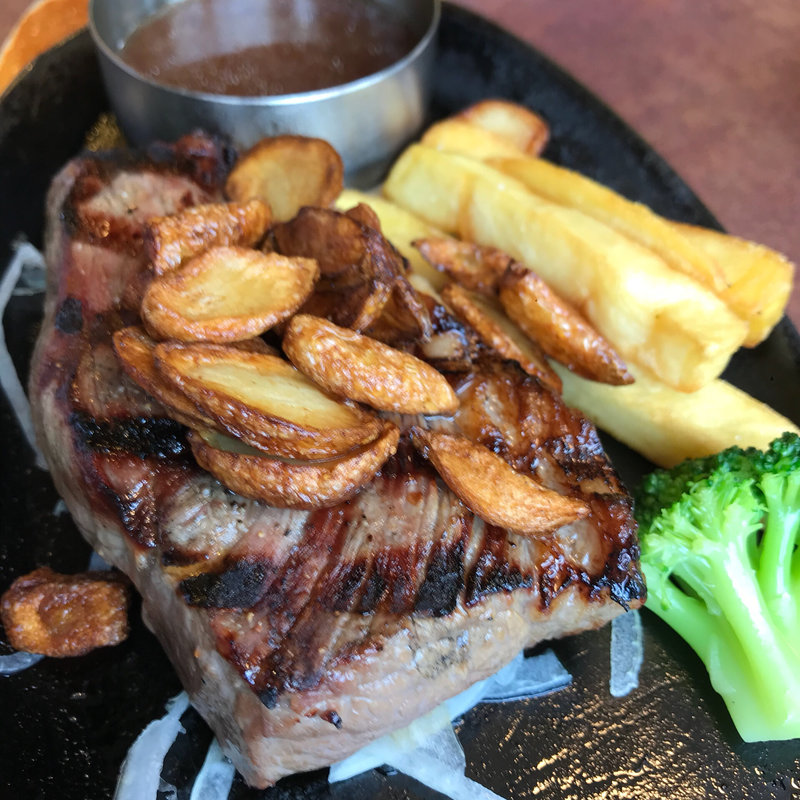 イチボのガーリックステーキ(ビッグボーイ 黒川店)