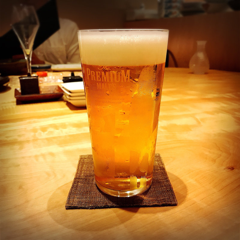 生ビール(馬刺料理と季節の割烹 そま莉)