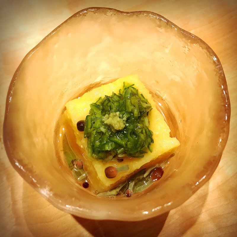 お通し(馬刺料理と季節の割烹 そま莉)