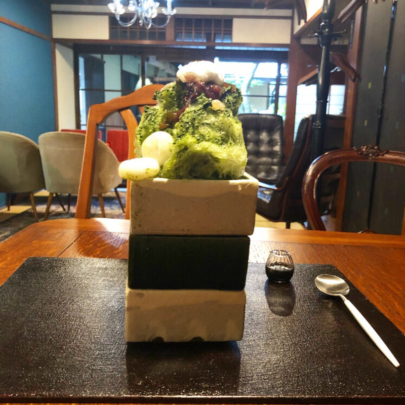 抹茶かき氷(salon de 櫻ガ薫ル)