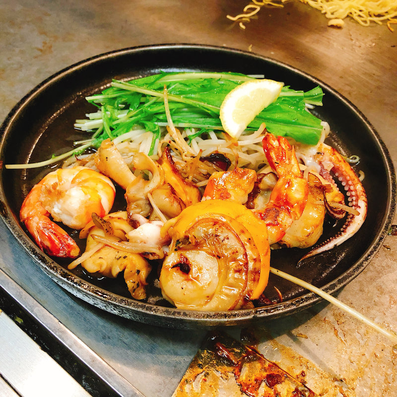 ミックス  鉄板焼き(もみじ屋（旧れもん屋）)