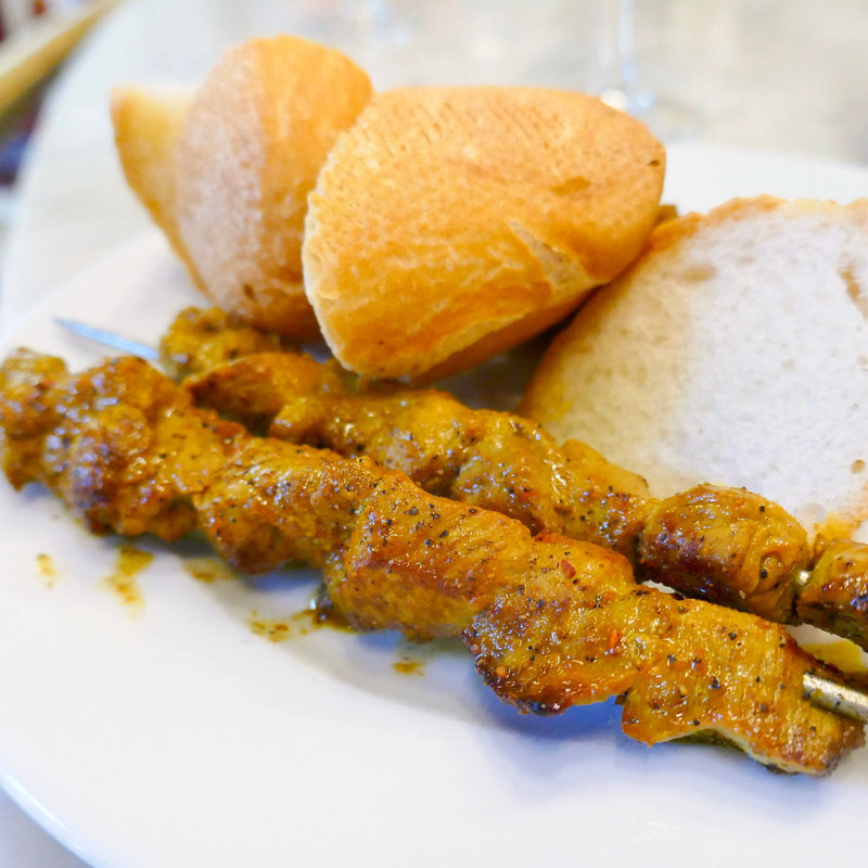 Pintxo moruno(Café Iruña)