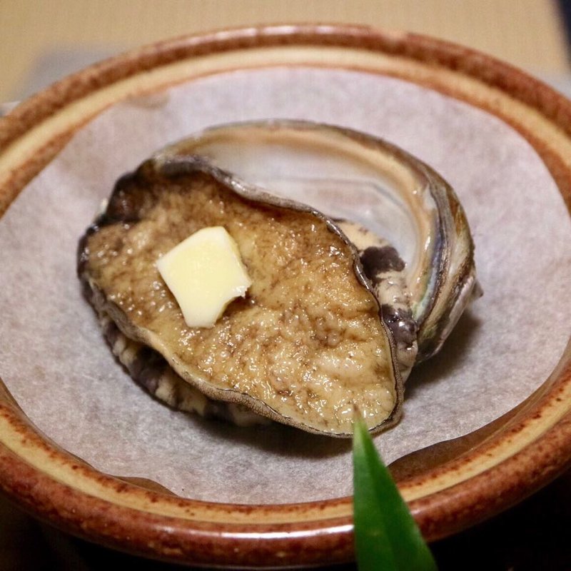 鮑の踊り焼き(たんぼ )