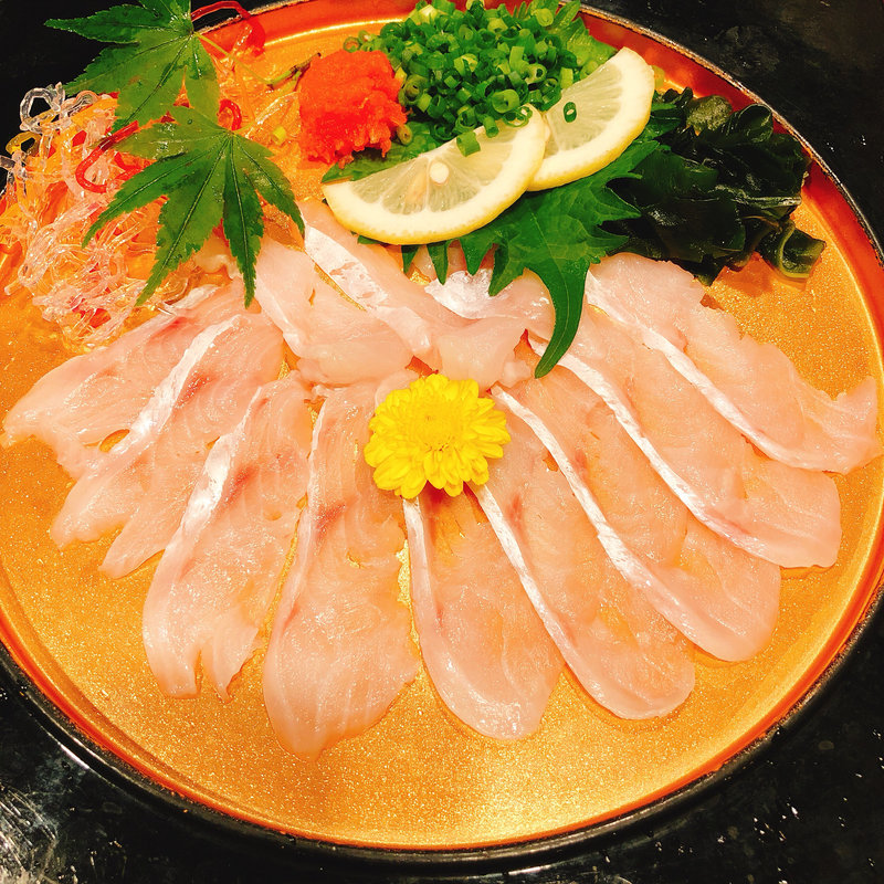のどぐろの薄造り(海賓亭 八重洲店 （カイヒンテイ）)