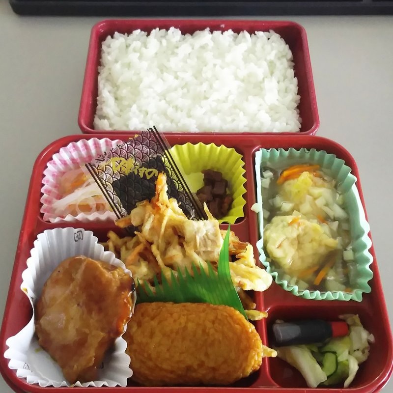 ヘルシー豆乳だんごのあごだし野菜あんかけ(おべんとうの玉子屋)