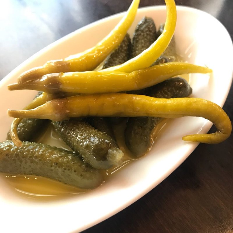 ピクルス＆スペイン産青唐辛子の盛り合わせ(バニュルス 上野駅店)