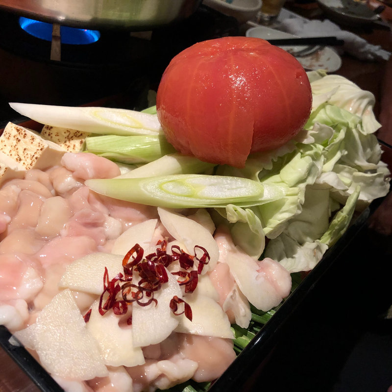 トマトもつ鍋(SHIRA鶏)