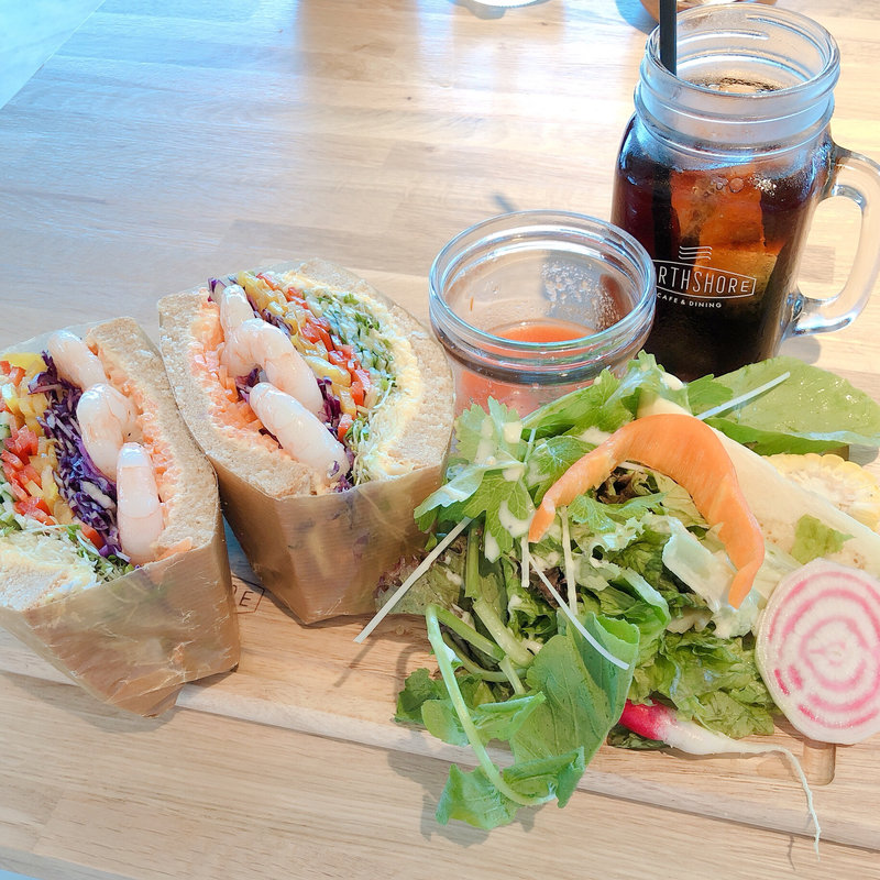 スプラウトシュリンプエッグサンドイッチ(ノースショア 須磨ヨットハーバー店)