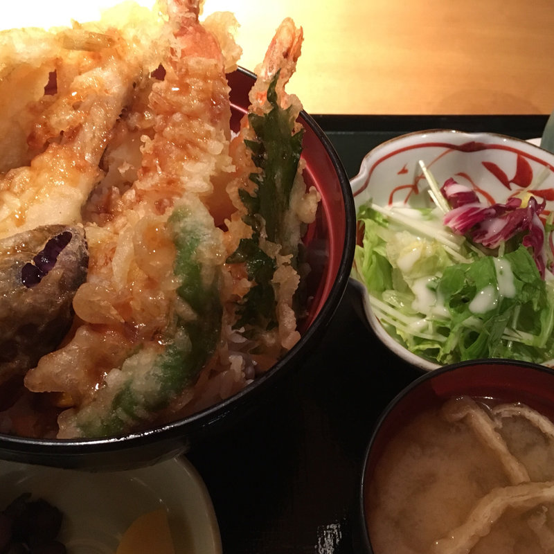 彩り特製天丼(日本海庄や津田沼店)