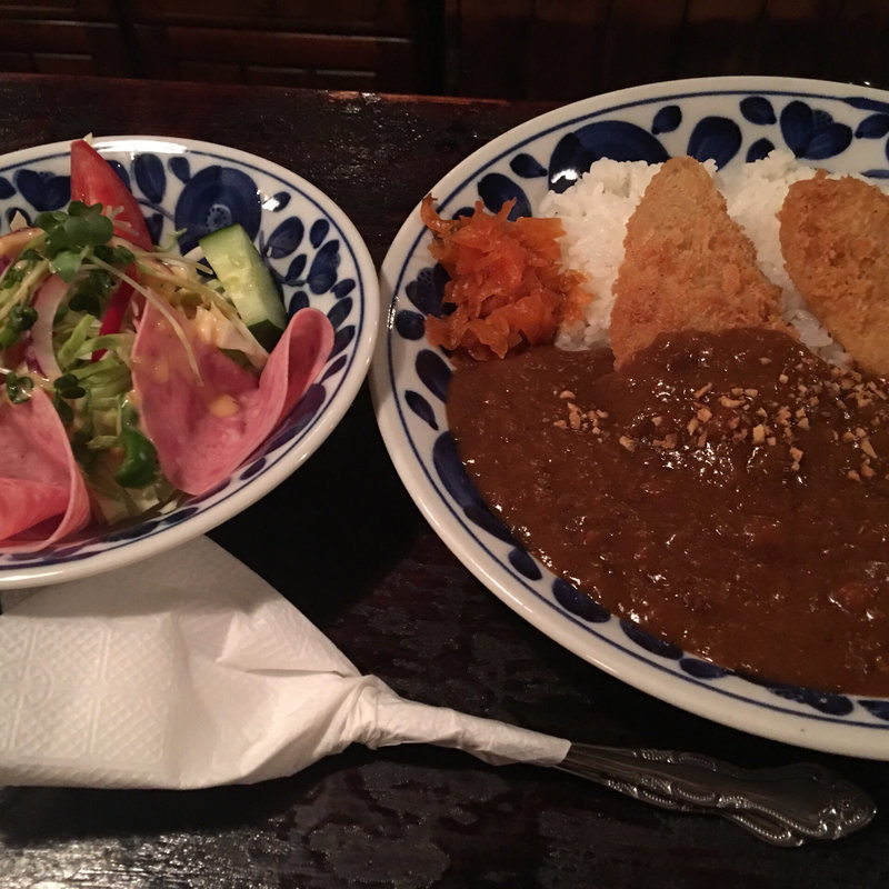 フィッシュカレー (コーヒーか紅茶付き)(ファニー七山)