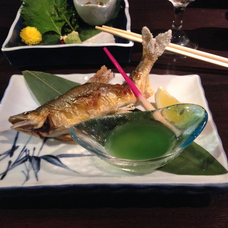 鮎の塩焼き(旬菜炭焼 玉河)