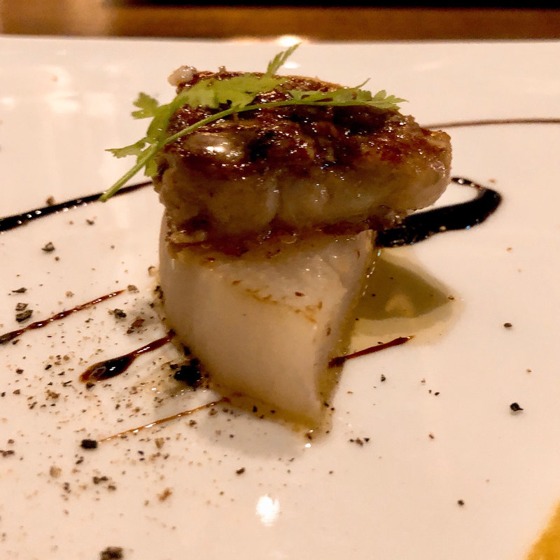 フォアグラ大根(鉄板焼 天 銀座８丁目店)