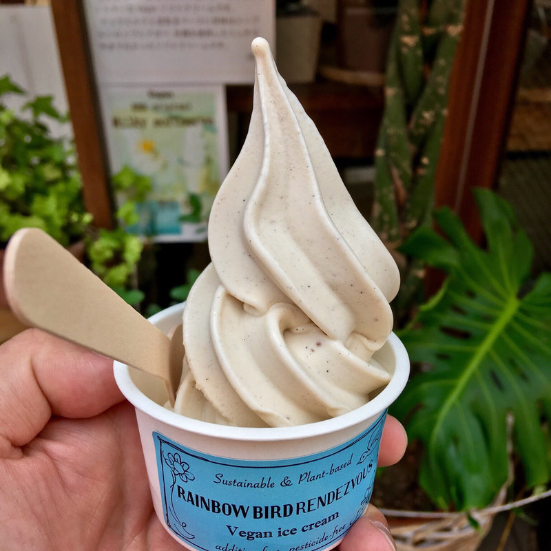 ビーガンソフトクリーム(レインボーバードランデヴー)