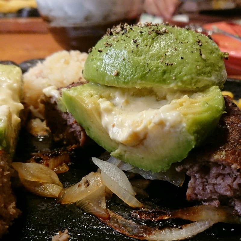 まるごとアボガドてりやきビリーハンバーグセット(ステーキハウス ブロンコビリー南行徳店)