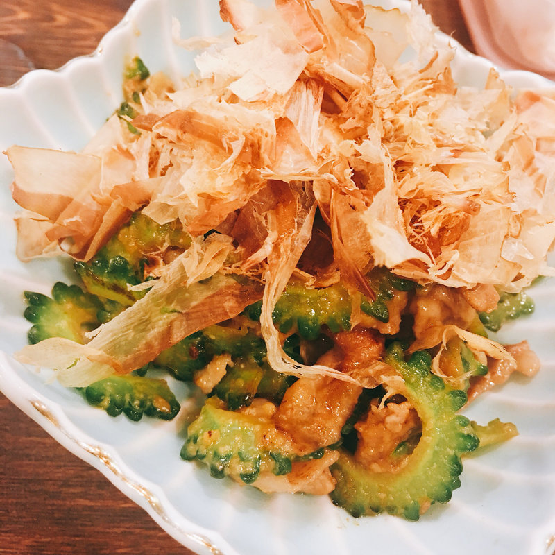 豚肉とゴーヤの味噌炒め(しまんちゅう)