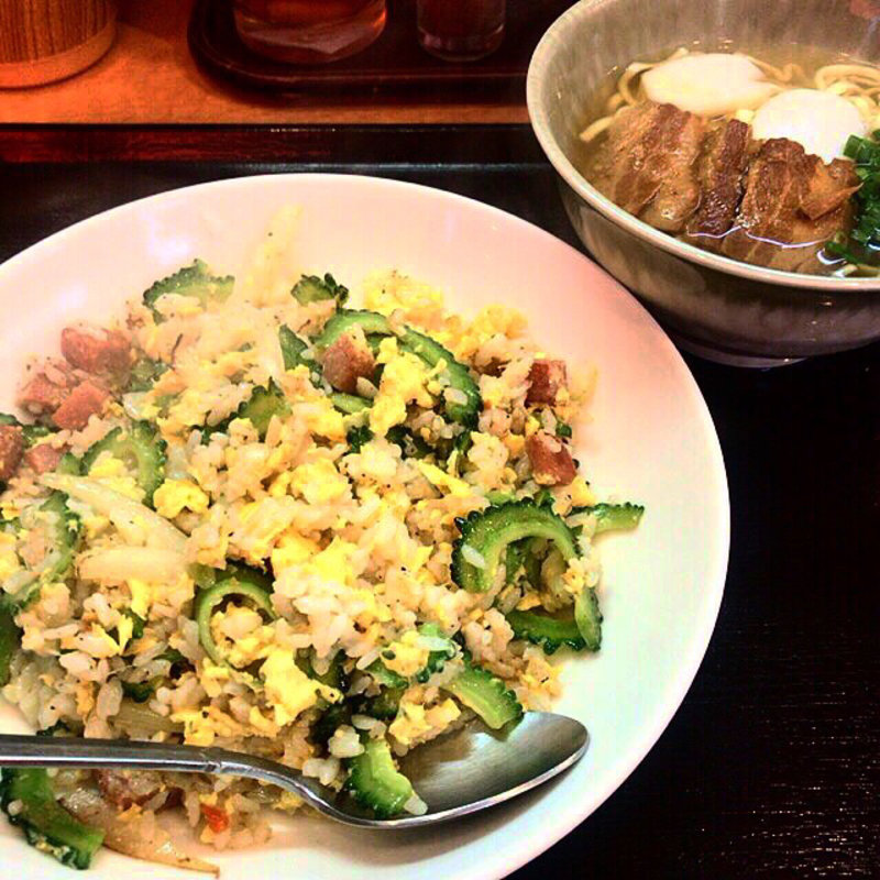 ゴーヤ炒飯セット(沖縄食堂 やんばる)