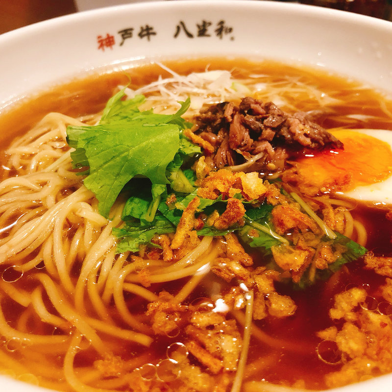 神戸牛 × 醤油 肉増し(神戸牛 八坐和 本店 （ヤザワ）)