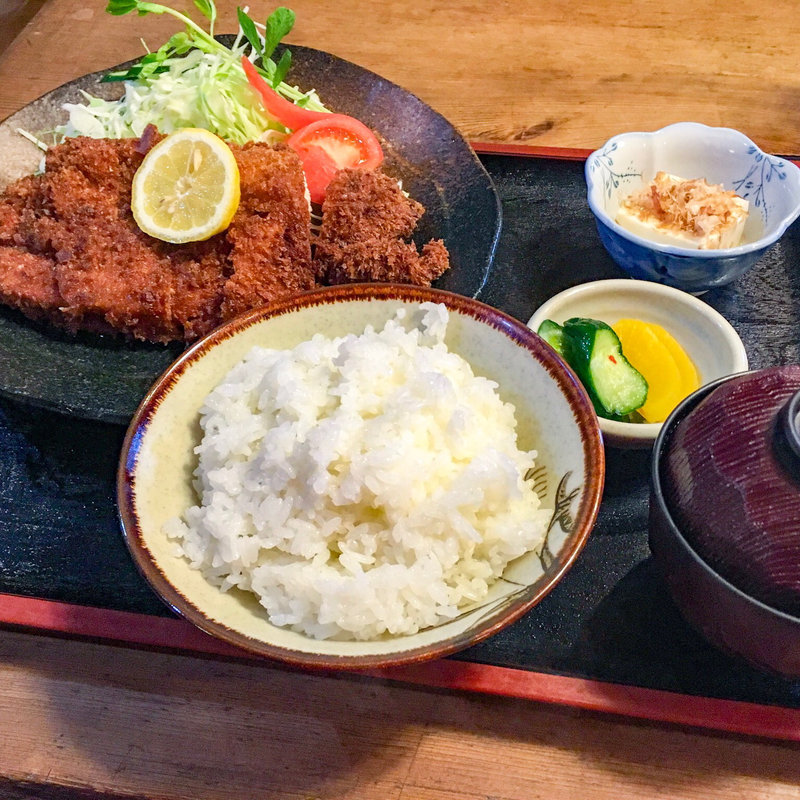 チキンカツ定食(かしまなだ 追分 （おいわけ）)