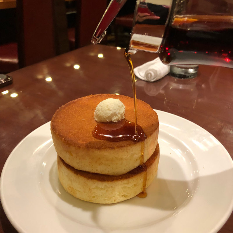 スフレパンケーキ ダブル(ミルクホールホシノ 堺高島屋店)
