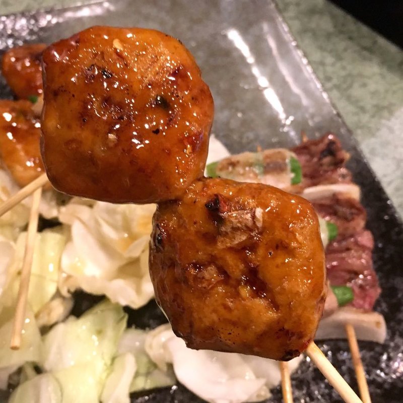 ピリ辛つくね(炭火 串焼きボンちゃん)