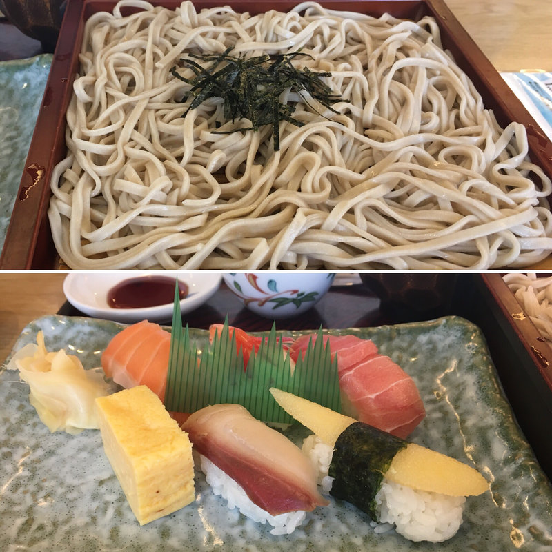 そばと寿司セット(和食レストランとんでん 月寒店 )