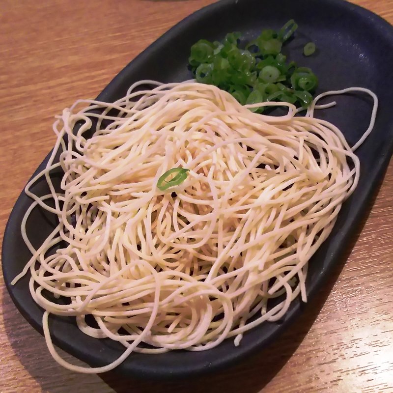 一風堂監修の特製麺(しゃぶしゃぶ温野菜 池上店)