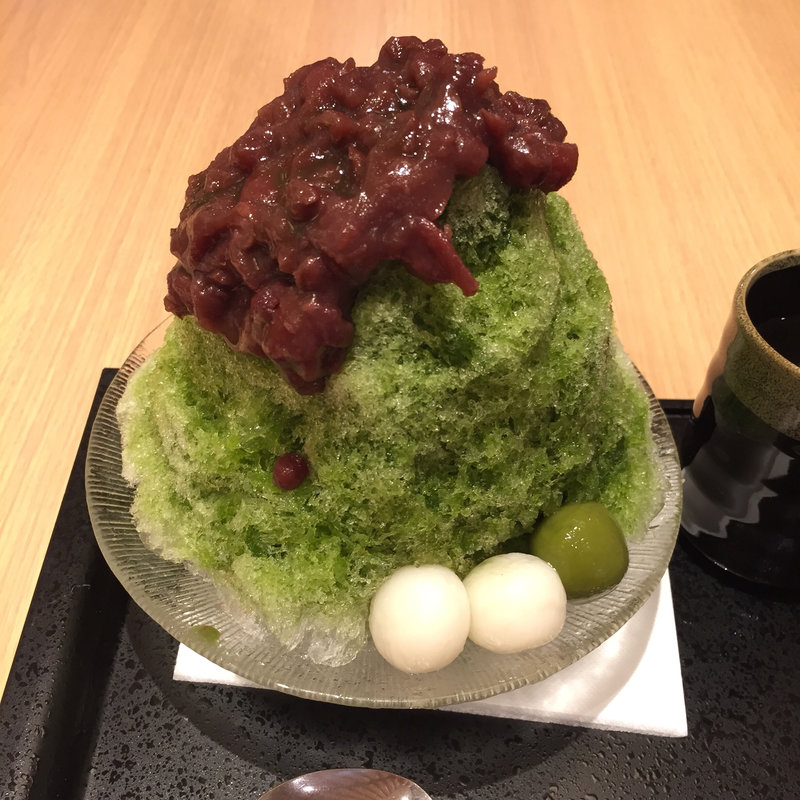 抹茶氷(かんみこより 阪急うめだ本店)